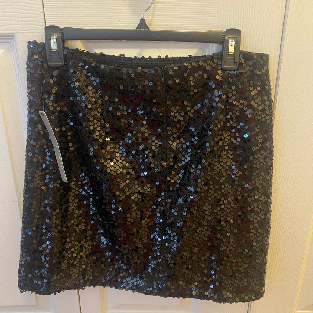 Black Sequin mini skirt